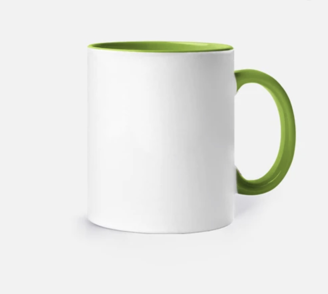 Taza Pacha Al olivar blanco/verde