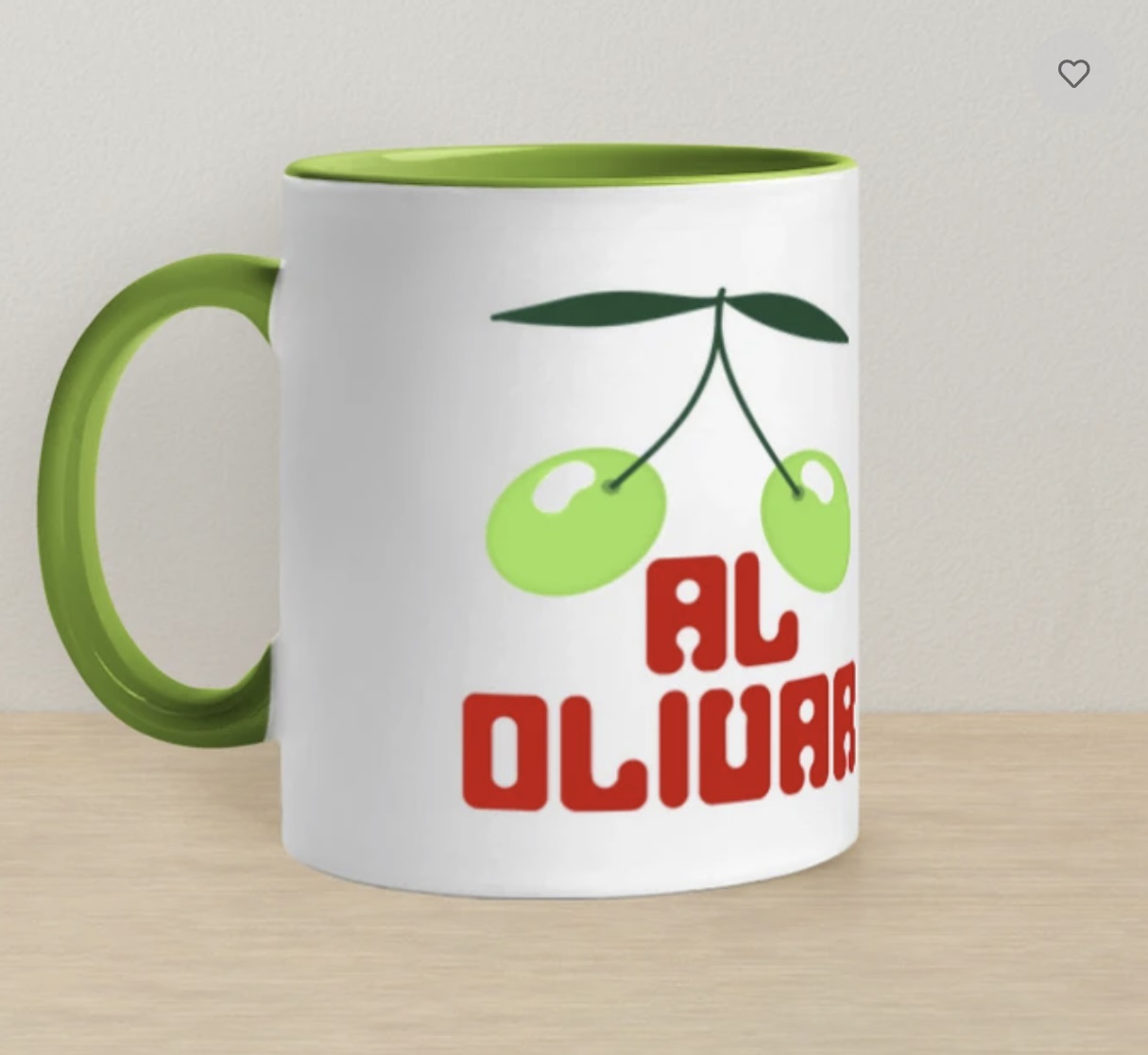 Taza Pacha Al olivar blanco/verde