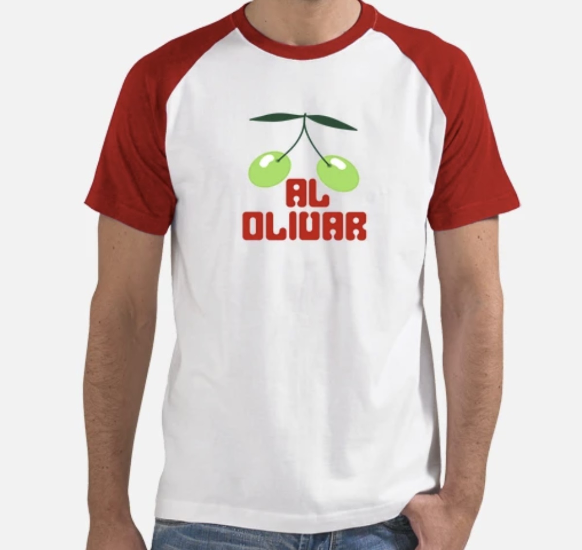 Camiseta baseball Pacha Al olivar hombre 