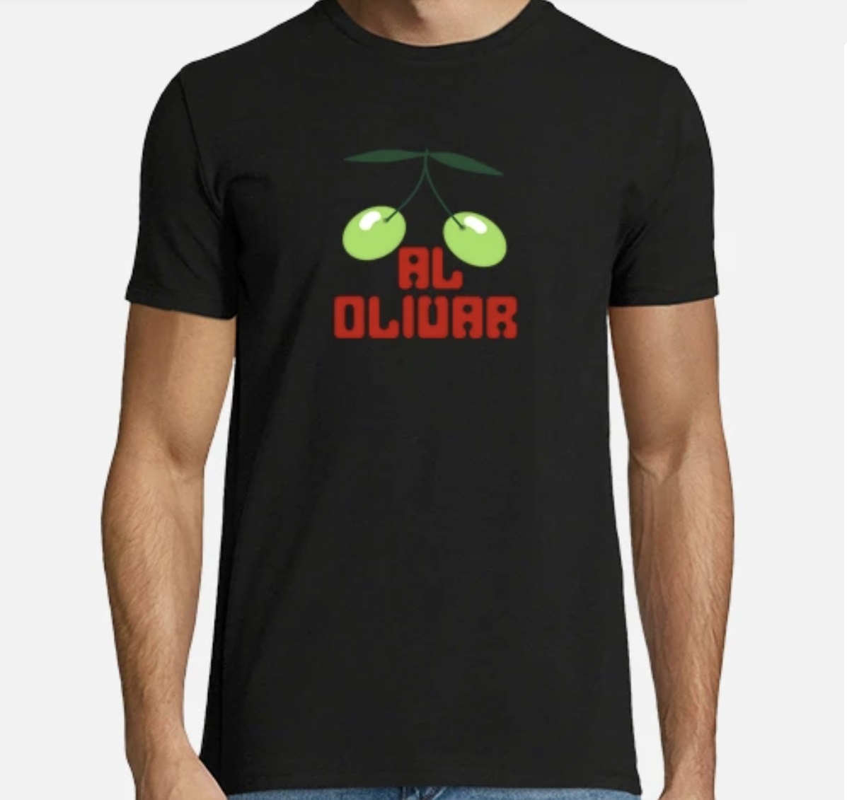 Camiseta Pacha Al olivar hombre - Negro