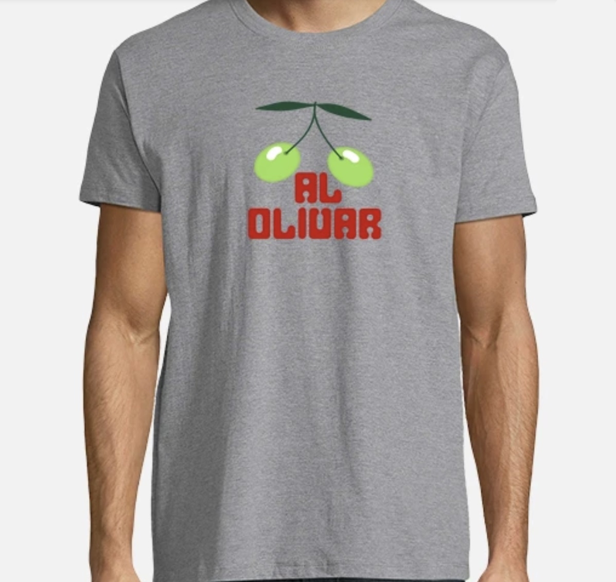 Camiseta Pacha Al olivar hombre - Gris