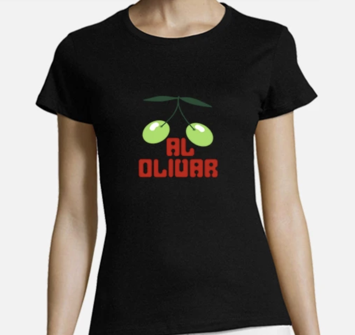 Camiseta Pacha Al olivar mujer - Negro