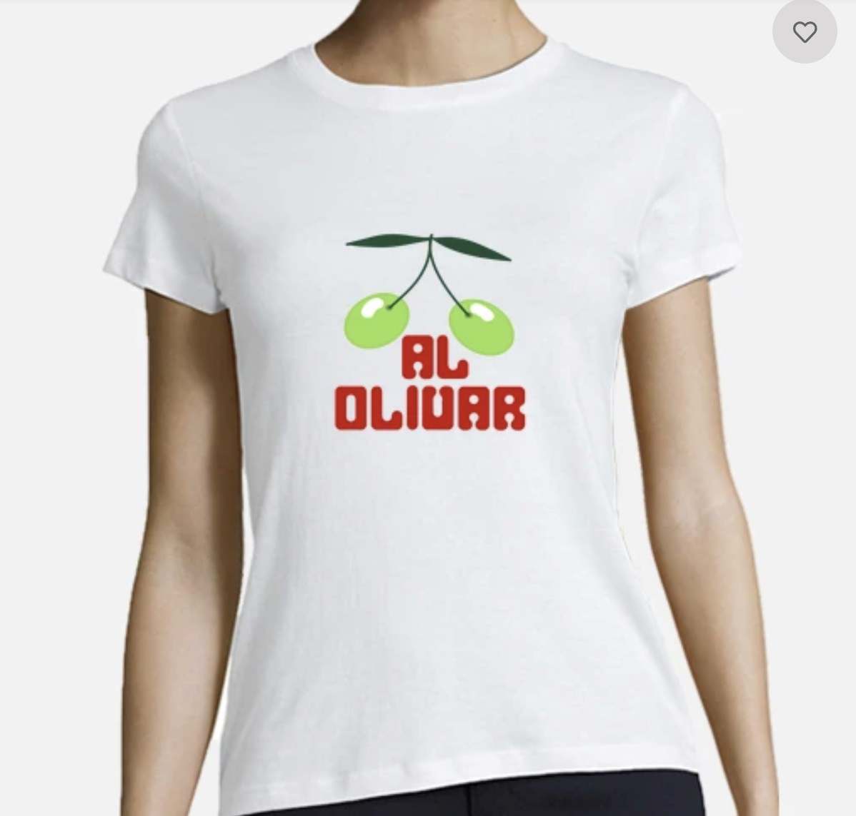 Camiseta Pacha Al olivar mujer - Blanco