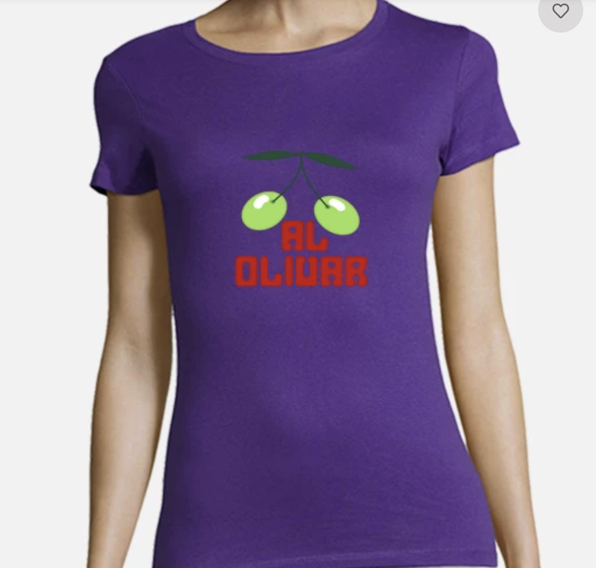 Camiseta Pacha Al olivar mujer - Morado