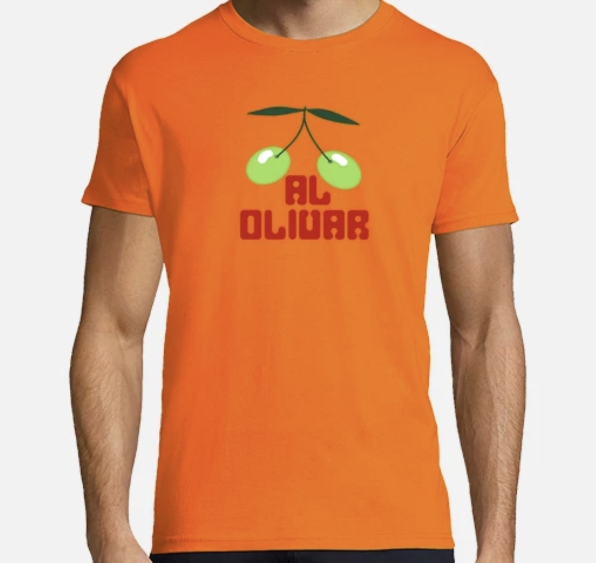 Camiseta Pacha Al olivar hombre - Naranja