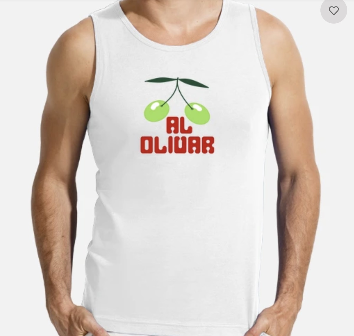 Camiseta sin mangas Pacha Al olivar hombre - Blanco