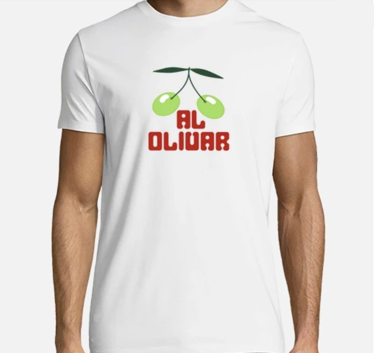 Camiseta Pacha Al olivar hombre - Blanco