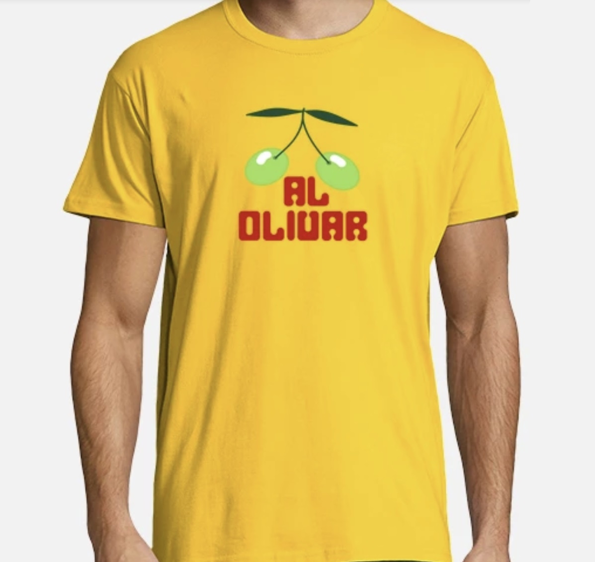 Camiseta Pacha Al olivar hombre - Amarillo