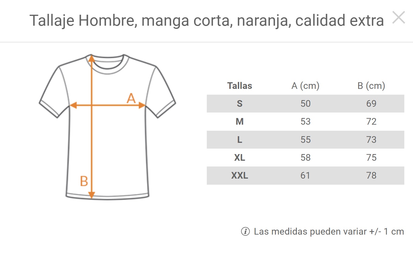 Camiseta Pacha Al olivar hombre - Naranja