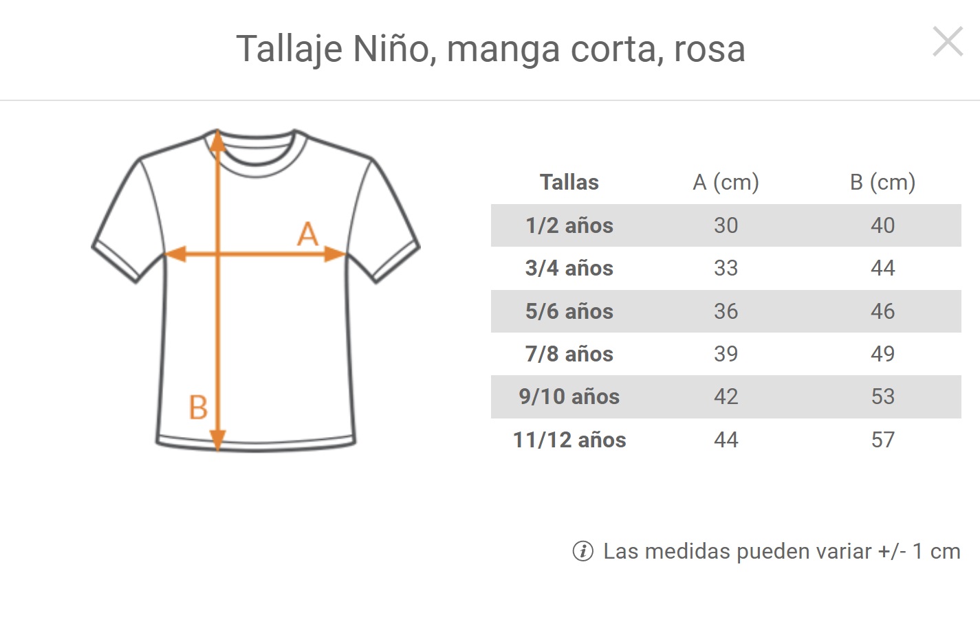 Camiseta clásica para niños - gris