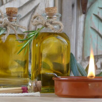 Kit lámpara de aceite de oliva – Ritual de luz natural
