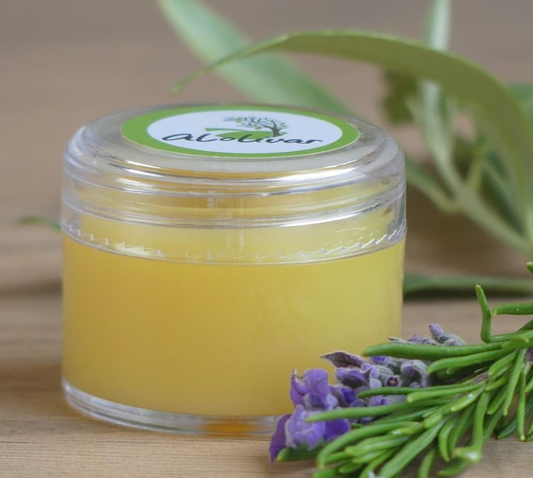 Bálsamo artesanal de aceite de oliva virgen extra para la piel