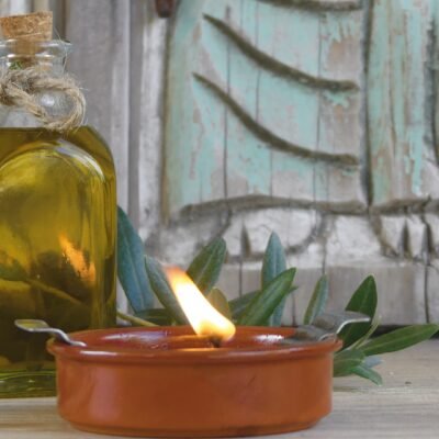 Lámparas de aceite de oliva