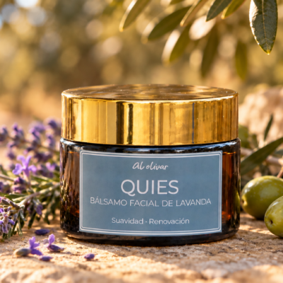 Bálsamo facial de lavanda para suavidad y renovación de la piel