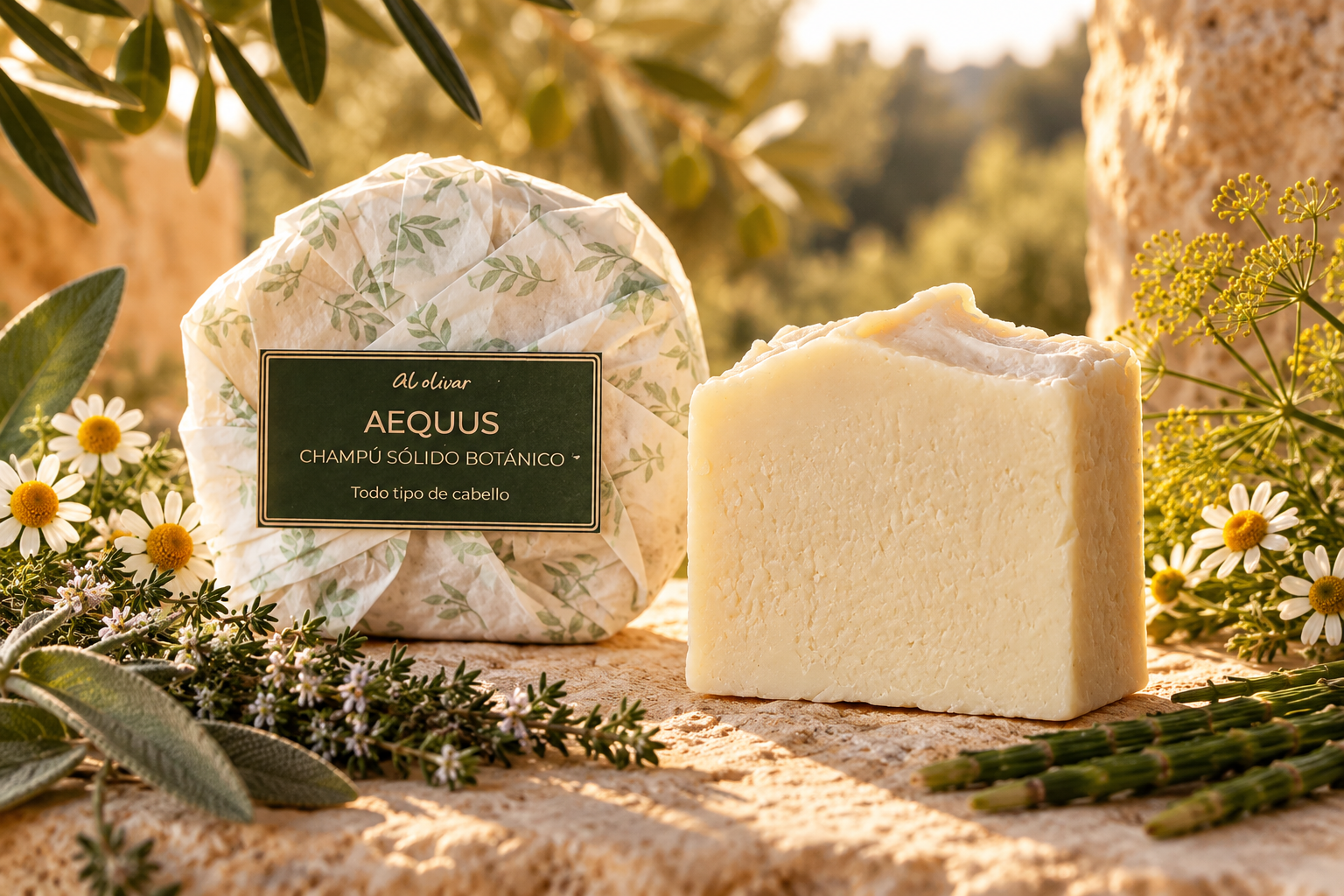 AEQUUS | Champú sólido botánico para todo tipo de cabello